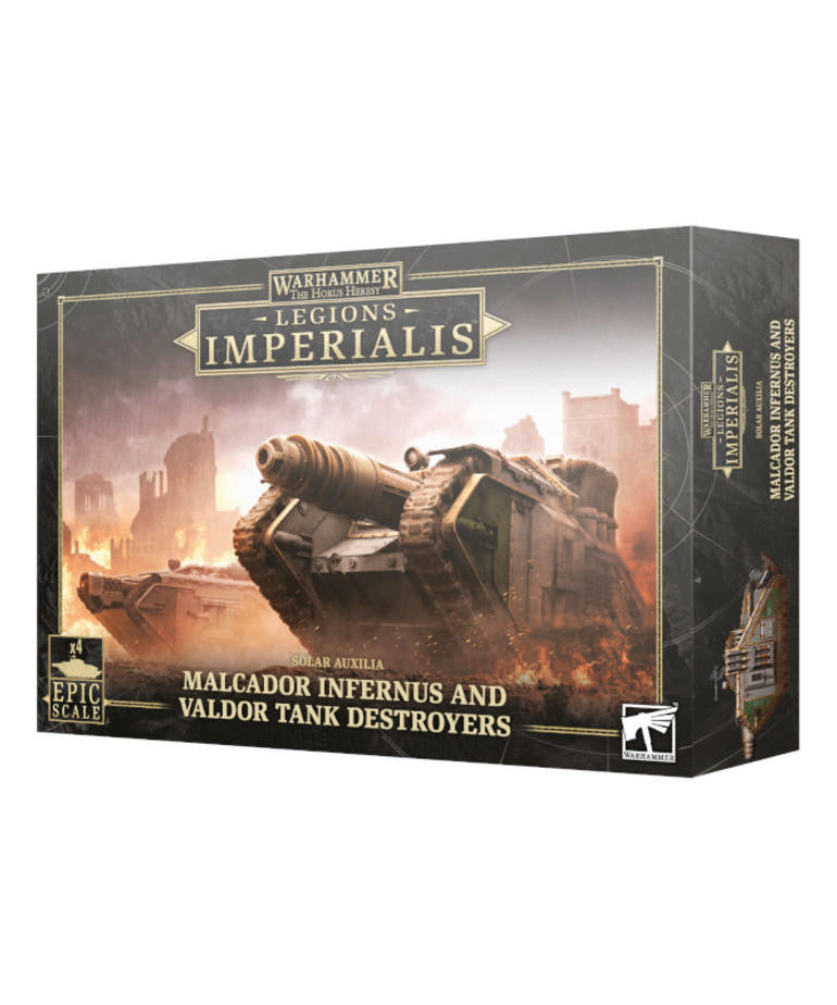 Games Workshop Horus Heresy: Legions Imperialis: Malcador Infernus and Valdor Tank Destroyers